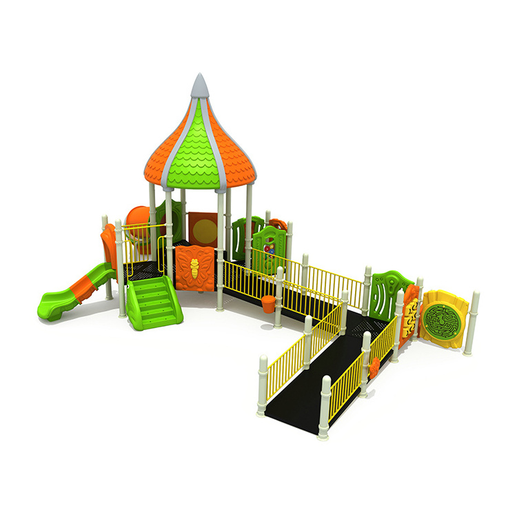 Customized Outdoor Playground Entertainment Playground Slide for Kids Play Plastic Slide for Disabled Children