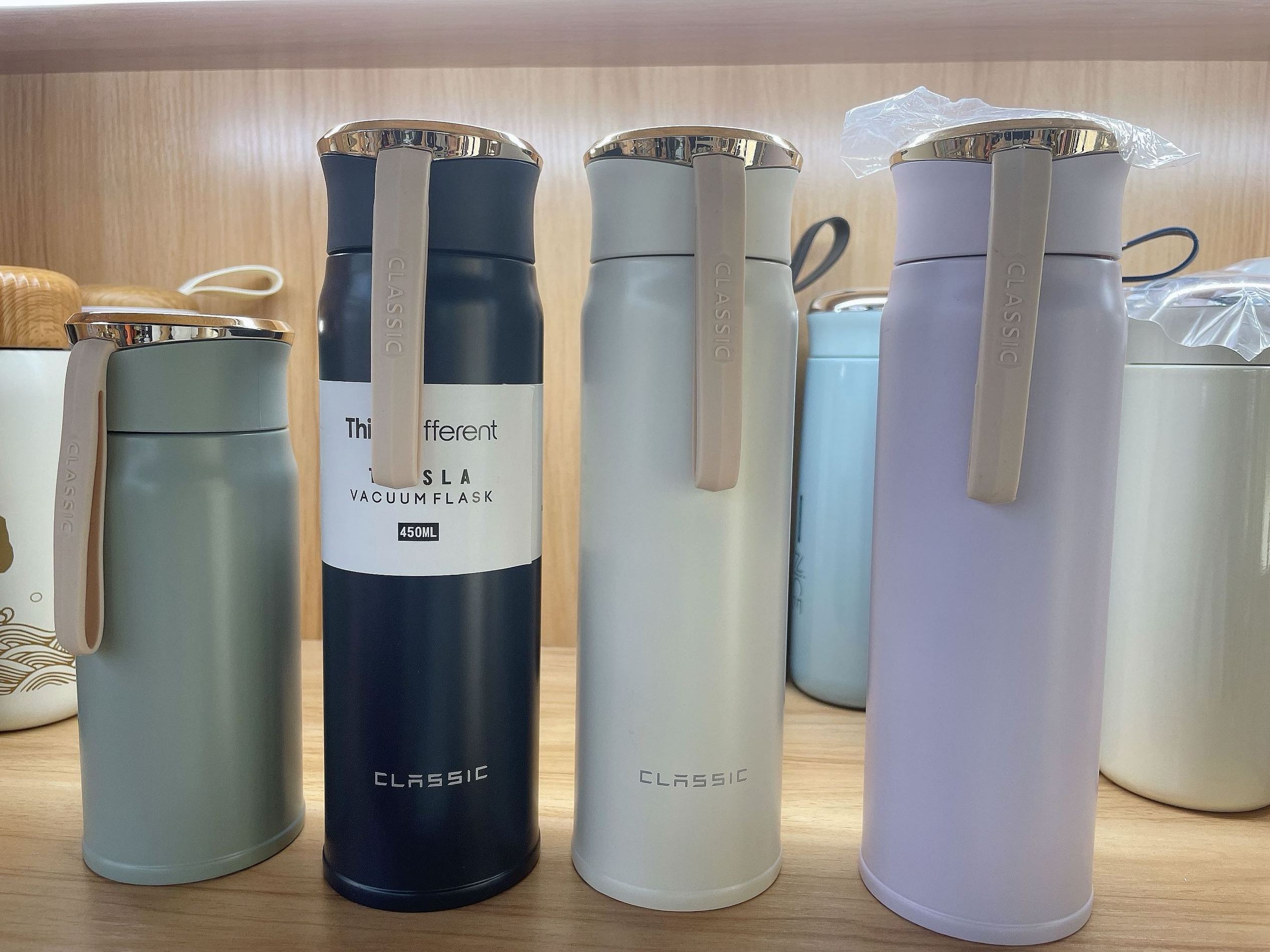 Feiyou 2022 new custom 450ml leakproof double wall thermos vacuum flasks 304 stainless steel insulated sports water bottle