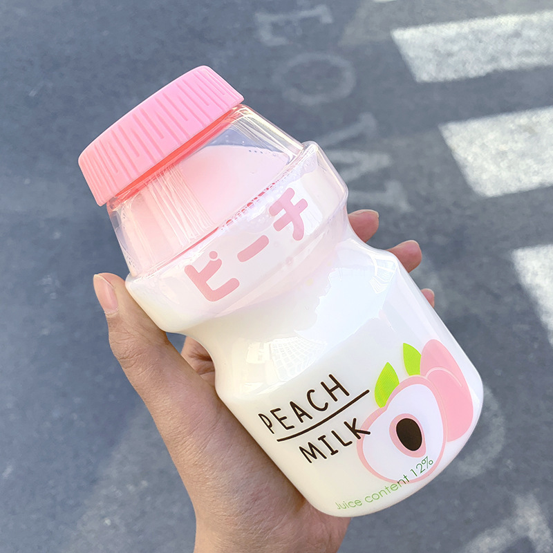 Feiyou korean cute mini 480ml bpa free portable cup heatproof milk carton plastic water bottle for travel