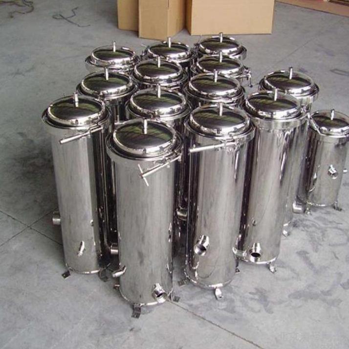 Stainless Steel 304 Multi Cartridge Filter Housing 20'' 30'' 40'' Precision Filter Security Filter Cartridge Housing