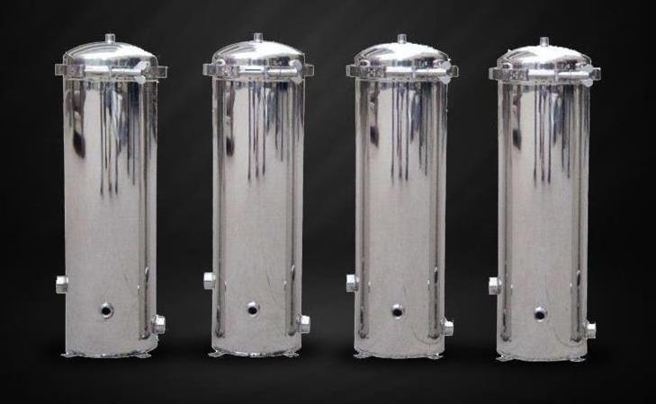 Stainless Steel 304 Multi Cartridge Filter Housing 20'' 30'' 40'' Precision Filter Security Filter Cartridge Housing