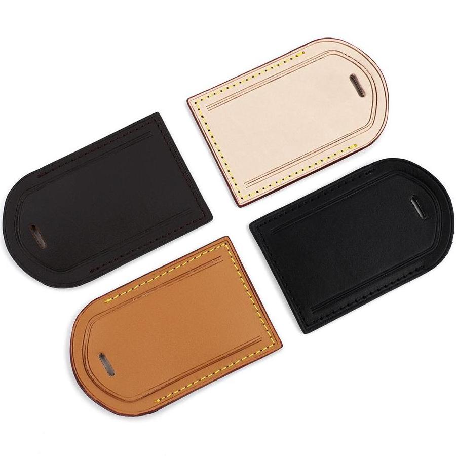 Personalized High Quality Suitcase Bulk Blank Genuine Leather Luggage Tag Baggage Tag for Travel