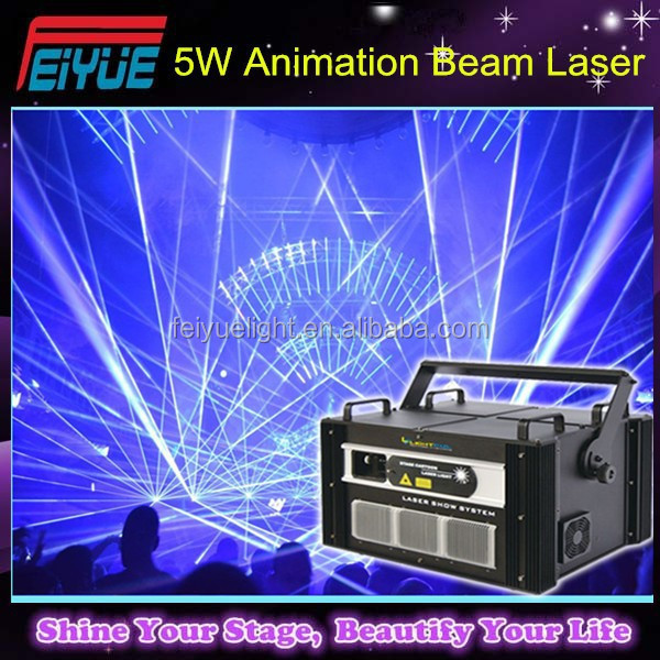 RGB 5W full color animation laser /animation laser projector with RGB full color