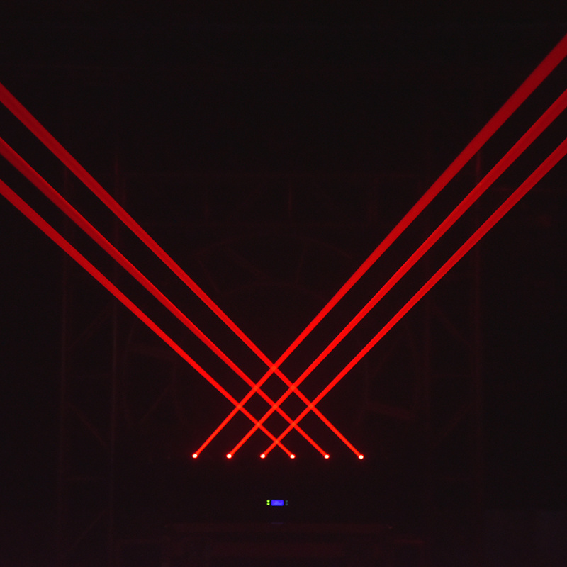 3in1 strobe beam laser light 6 eyes red laser strobe led moving head beam spot light laser light  of stage bar