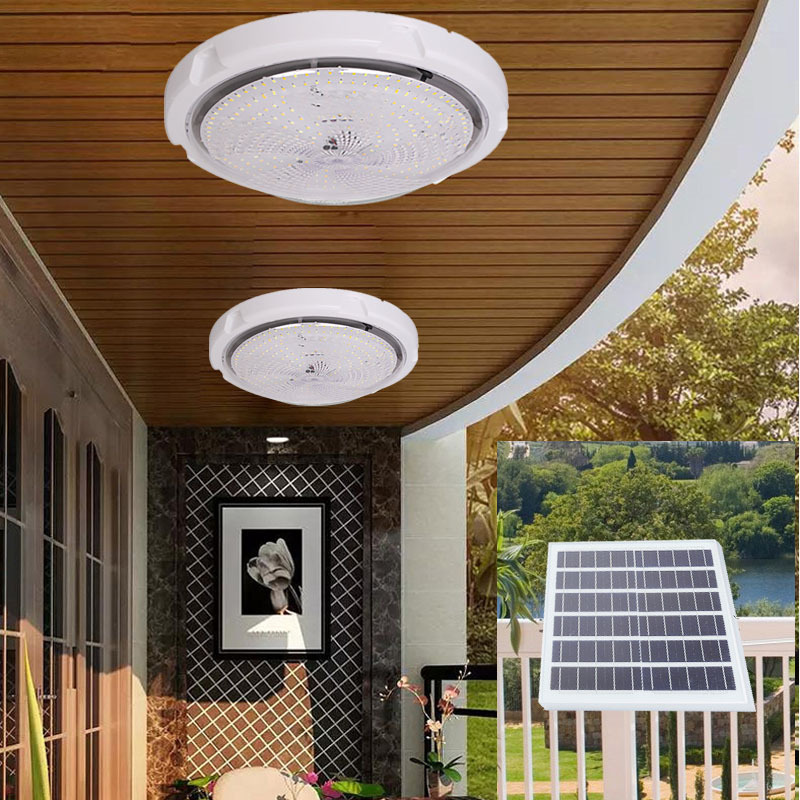 High Quality 300W Solar Ceiling Light Outdoor Garden Lamp Induction Ceiling Lamp Solar Ceiling Light With Remote Control