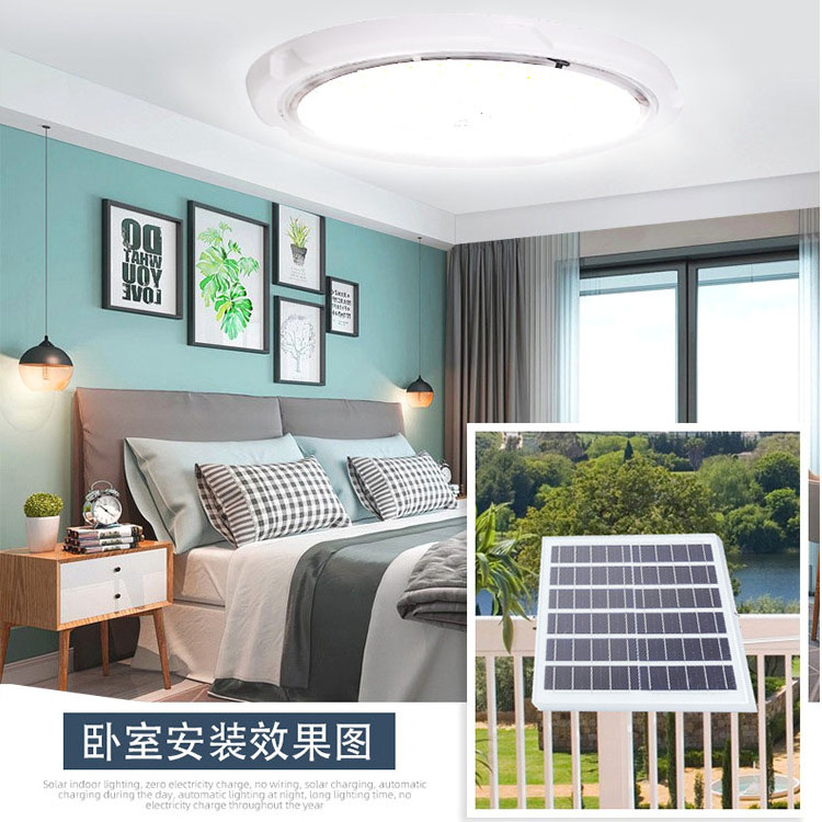 Professional Supply Solar Powered Ceiling Lamp For Garden Backyard Porch Solar Indoor Outdoor Ceiling Led Light