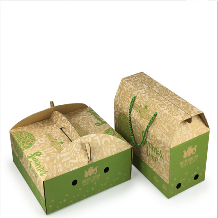 Foldable Cardboard Box With Rope Handle Dry Fruit Gift Box For Gift