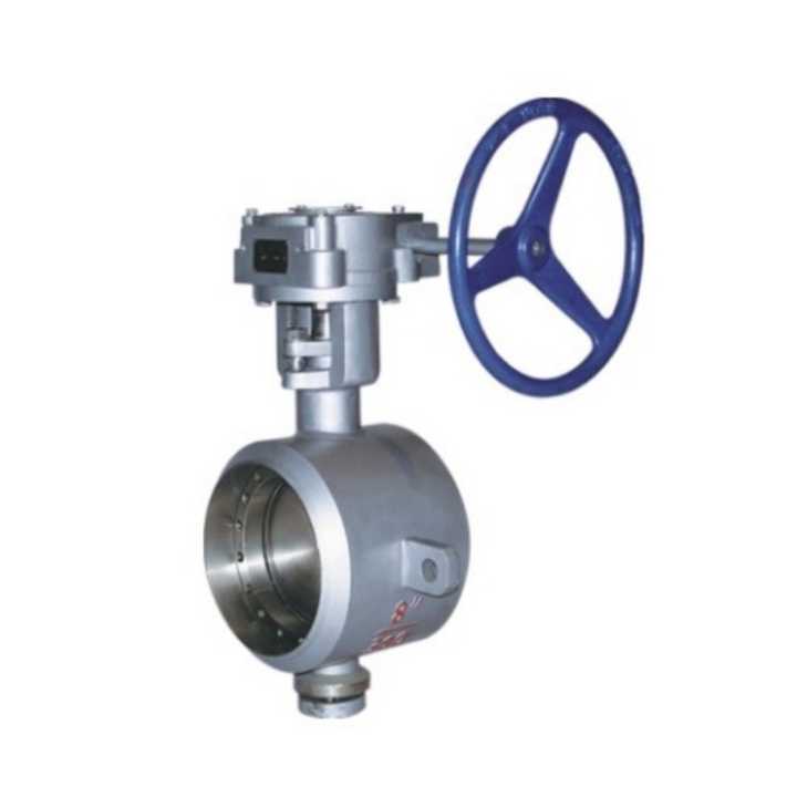 API Butt Welded Metal Sealed Butterfly Valve Stainless Steel Cast Steel Triple Eccentric Hard Seal Welded Butterfly Valve