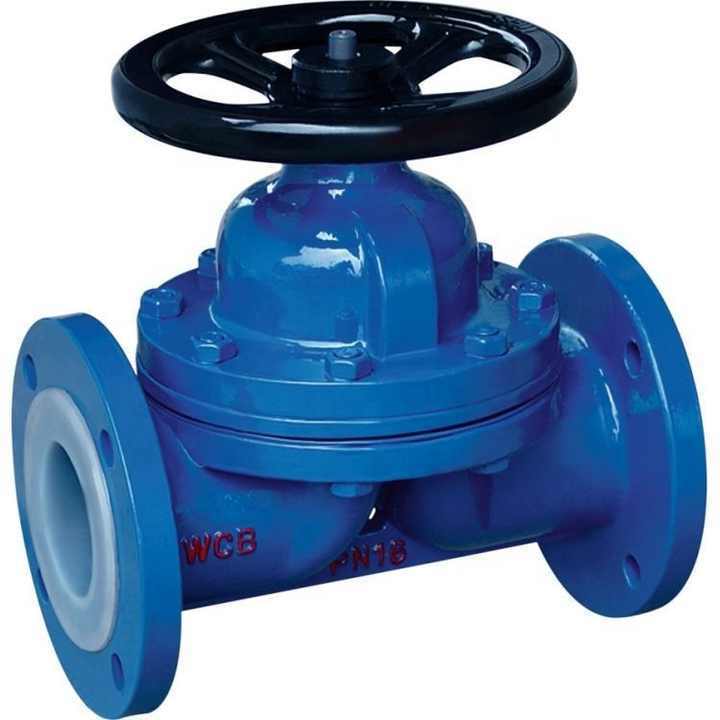 FEIYU Fluorine Lined Diaphragm Valve Straightway Diaphragm Valve with Handweel/ptfe Y Type Cast Iron Ductile Iron General Manual