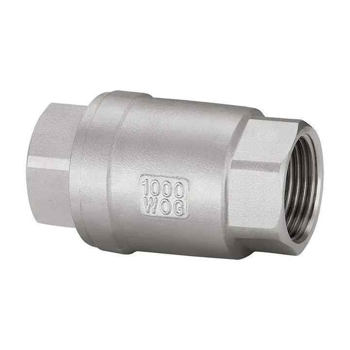 FEIYU Spring Check Valve 1000WOG Lift Check Valve 316 CF8 Non Return Valve Stainless Steel 304 One Way NPT Spring General Manual