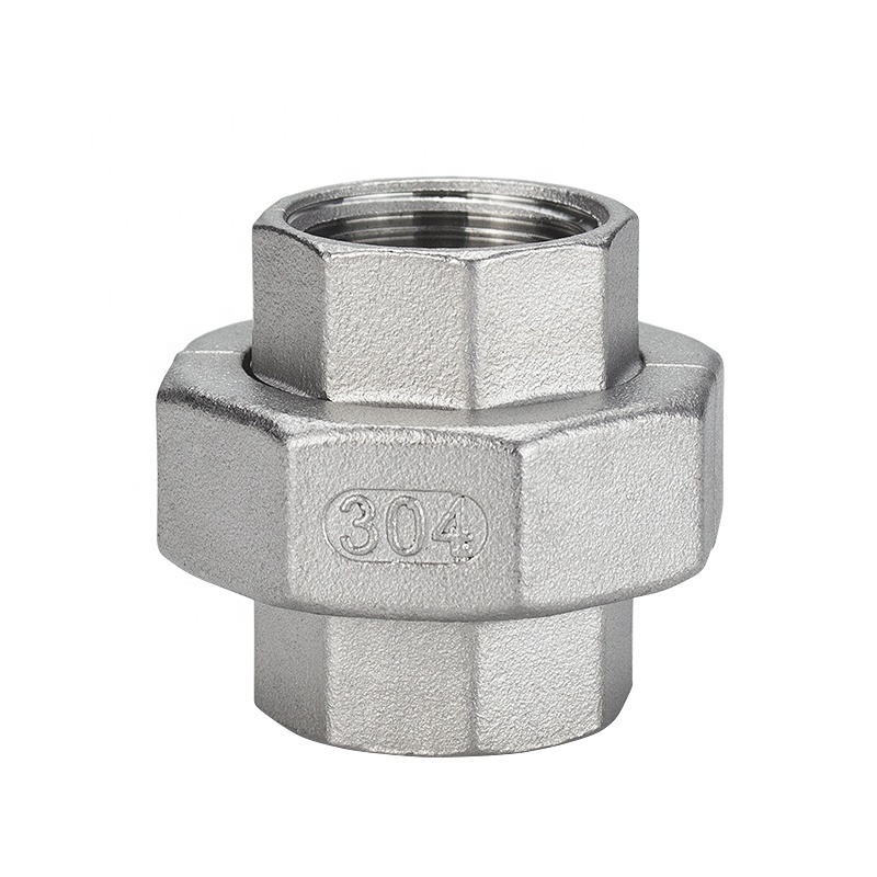 Pipe Fitting Union 304 316  Female Threaded Union Stainless Steel Casting Weld End Coupler Fittings Customizable  Plugs