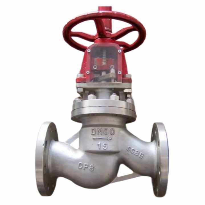 API Oxygen Globe Valve Stainless Steel CF8 CF8M flanged  Cast Steel Globe Valves ANSI JIN DIN BS Oxygen Shut-off Stop Valve