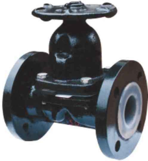 FEIYU Fluorine Lined Diaphragm Valve Straightway Diaphragm Valve with Handweel/ptfe Y Type Cast Iron Ductile Iron General Manual