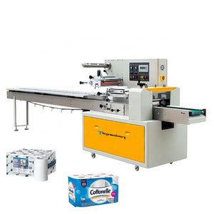 Automatic High Speed Nylon and Plastic Film Facial Tissue Paper Napkin Wrapping and Packing Machine