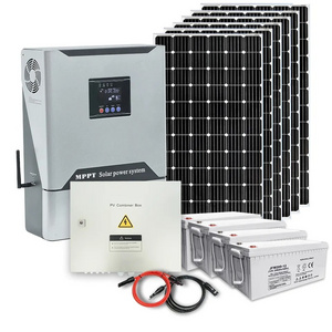 Home Solar Panel Product Kit PV Energy Supply off Grid Hybrid Inverter Solar Power System 5kVA