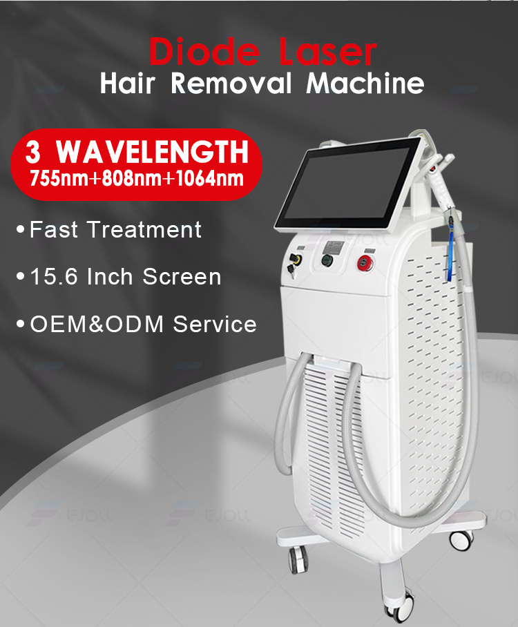 New Laser Hair Removal Machine Hand Piece Diode Laser 755 808 1064 Diode Laser Hair Removal Machine