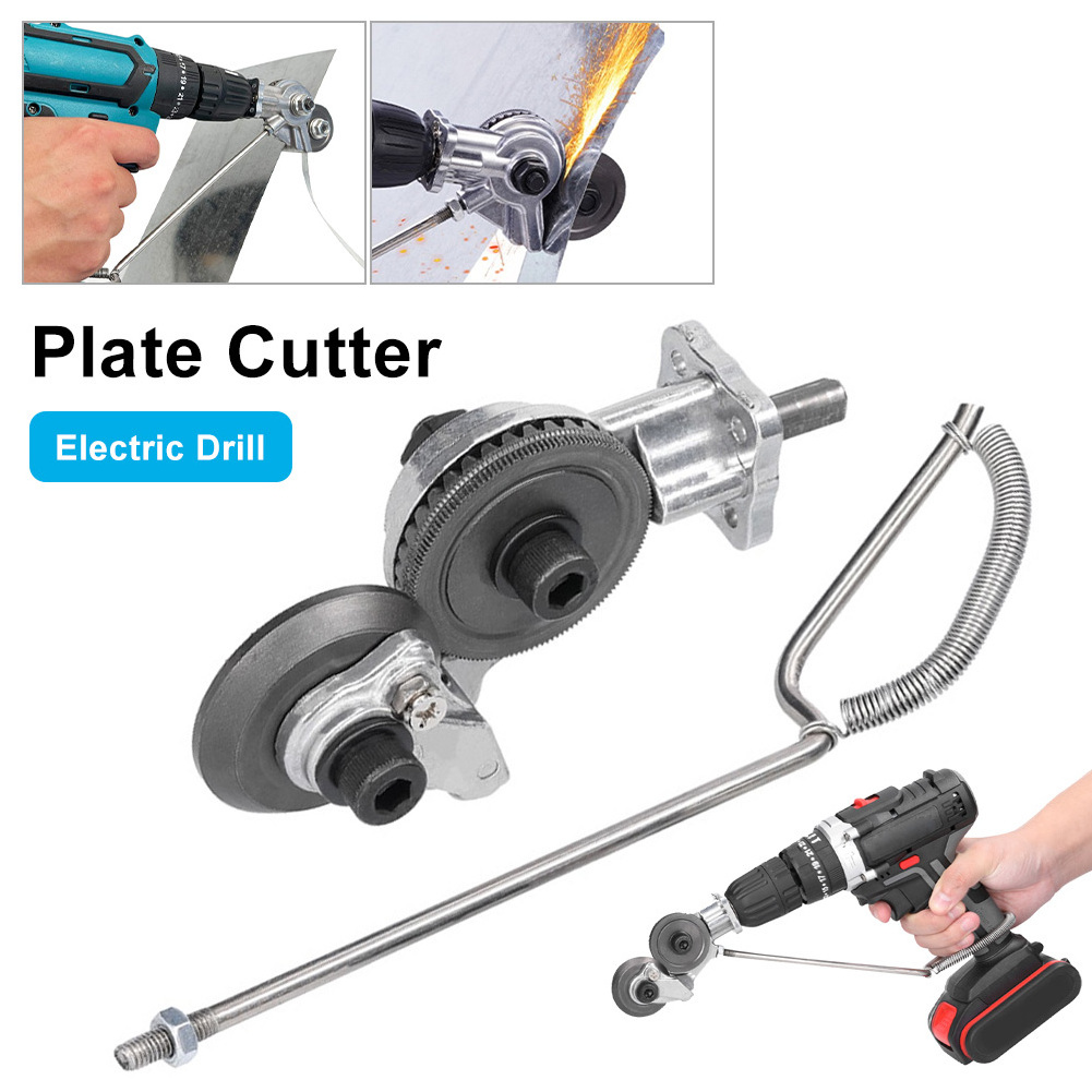 Factory Electric Drill Plate Cutter Plate Cutter Attachment Metal Sheet Cutter Retrofit Shears Power Tools Sheet Metal Cut