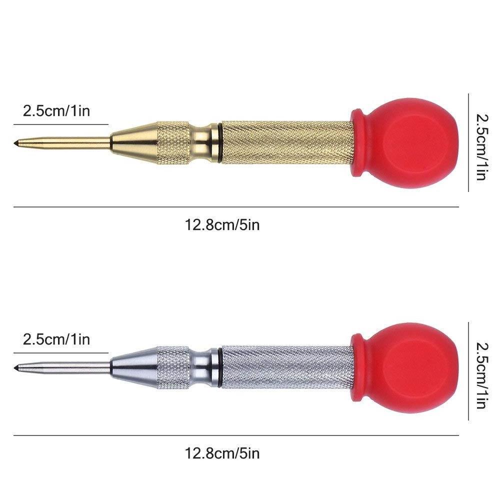 Automatic Center Punch Drill Bit Tools Center Pin Spring Loaded Marking Hole Locator Center Punch Tool