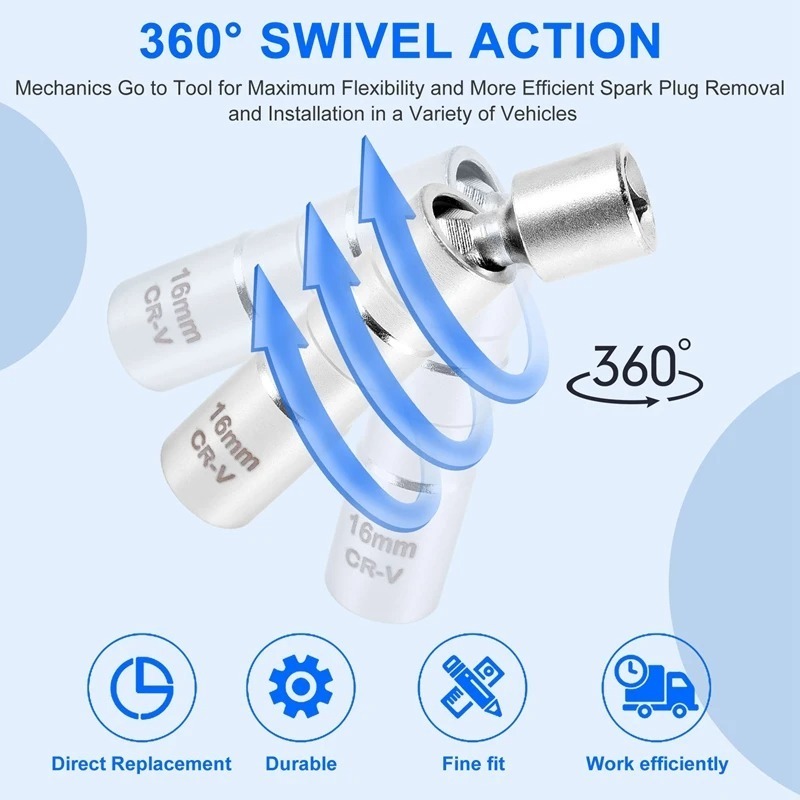 Socket Wrench Magnetic 12 Angle Repairing Removal Tool Thin Wall 3/8