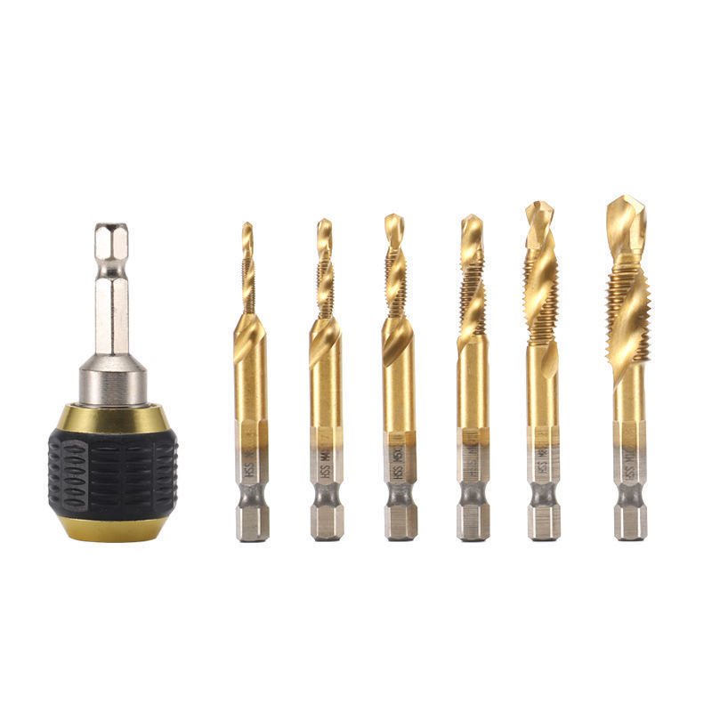 RUOKTOOL 1/4 Inch Mini Hex Shank Pop Up Self-Tightening Keyless Adapter Electric Drill Bit Chuck