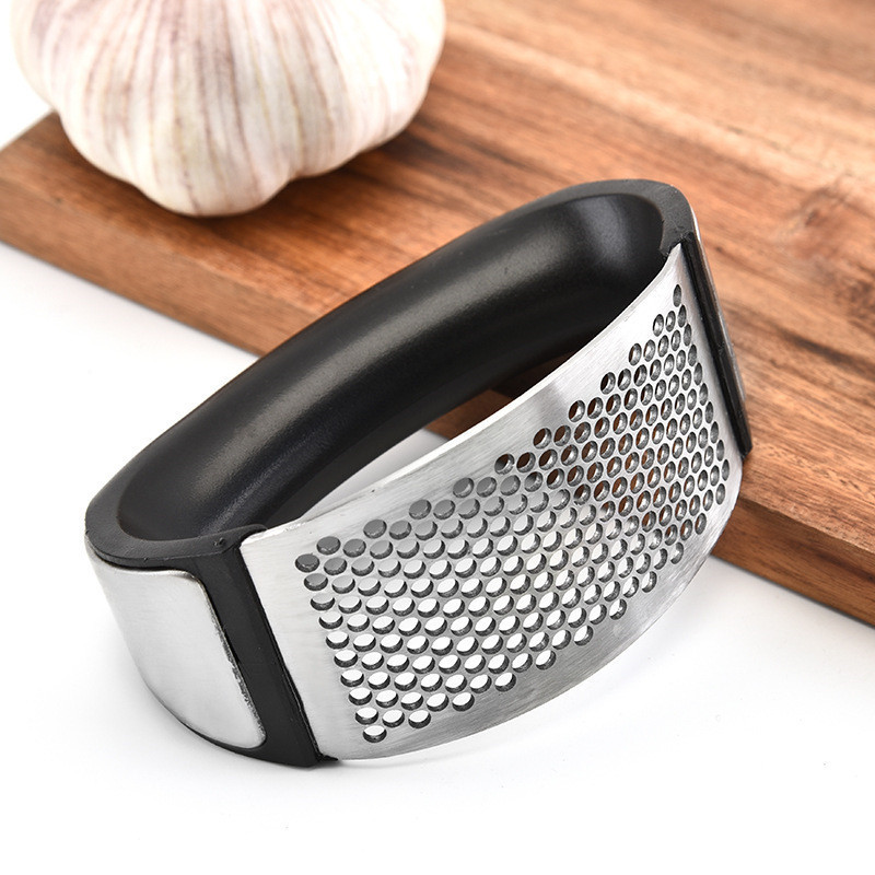 Y6018  kitchen knife tools stainless steel manual garlic slicer garlic press