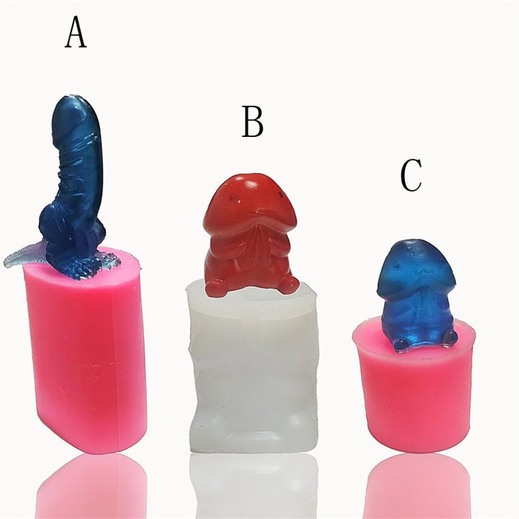 Y2897 Diy epoxy resin molds handmade penis silicone candle molds