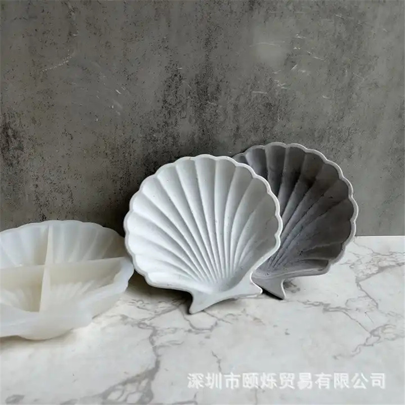 Y2467 DIY Epoxy Resin Shell Silicone Coaster Molds