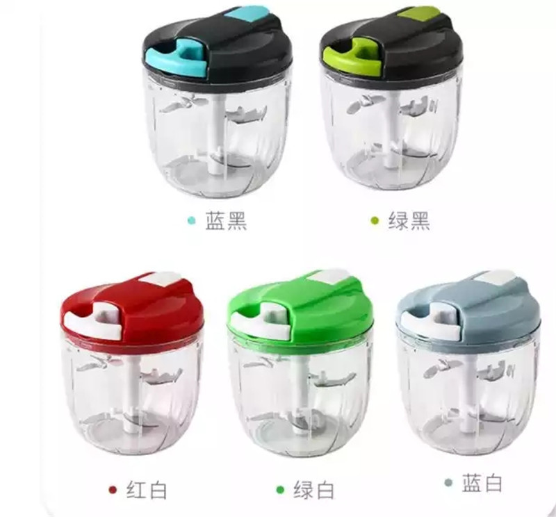 Y3438 Kitchen Pulling Manual Rope Processor Shredder Vegetable Herbs Onions Garlic Chpoper Grinder Meat Chopper