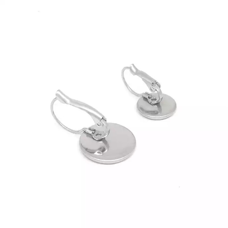 Y5989 Hot sale Stainless Steel Earring Clip French Kidney Ear wire Loop Making Hook earring Base clip backs of Earring Findings