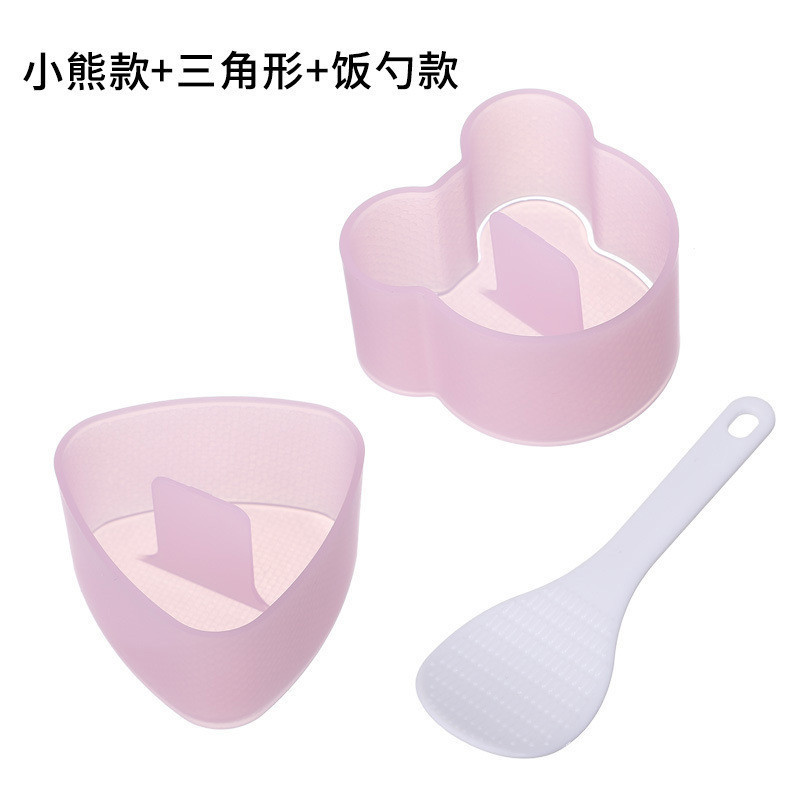 Y6478 Spam Musubi Mold Sushi Making Kit with Musubi Maker Press and Rice Paddle for Kimbab Onigiri Plastic Musubi Maker