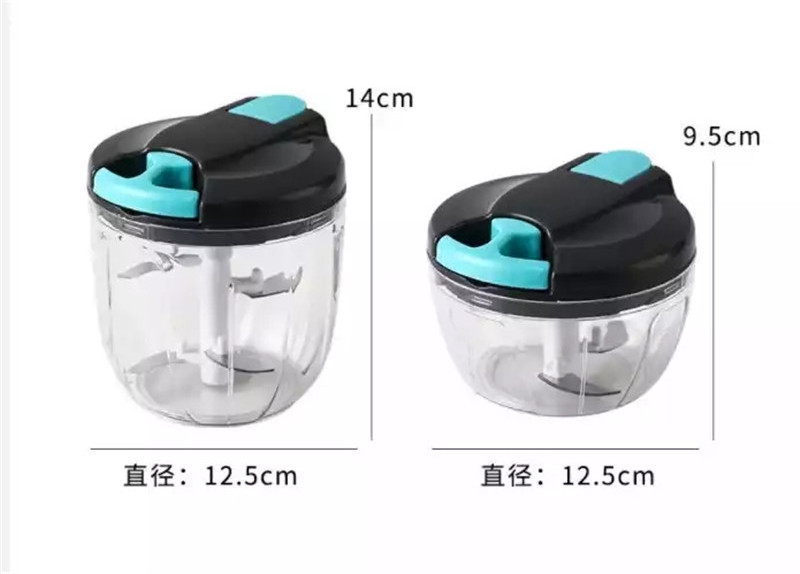 Y3438 Kitchen Pulling Manual Rope Processor Shredder Vegetable Herbs Onions Garlic Chpoper Grinder Meat Chopper