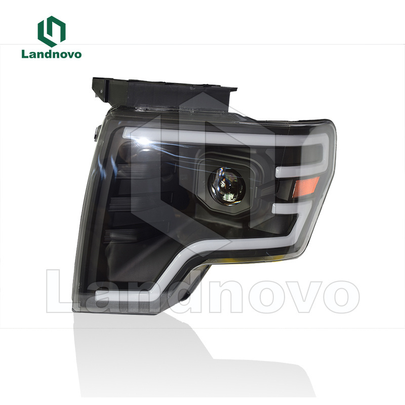 Felendo Full LED Led Head lights For For Ford Ranger F150 2009-2014 Car Front Head Lamp headlight