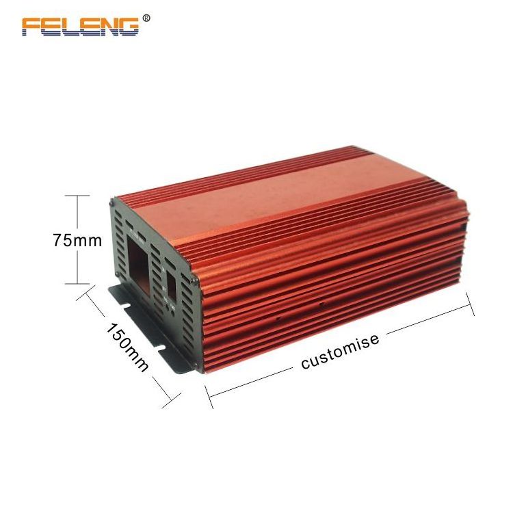 aluminium inverter case / aluminum extruded casing / power supply box