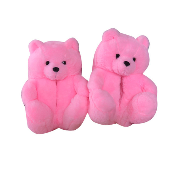 big bear slippers 2024 new arrivals plush fuzzy teddy bear house slippers