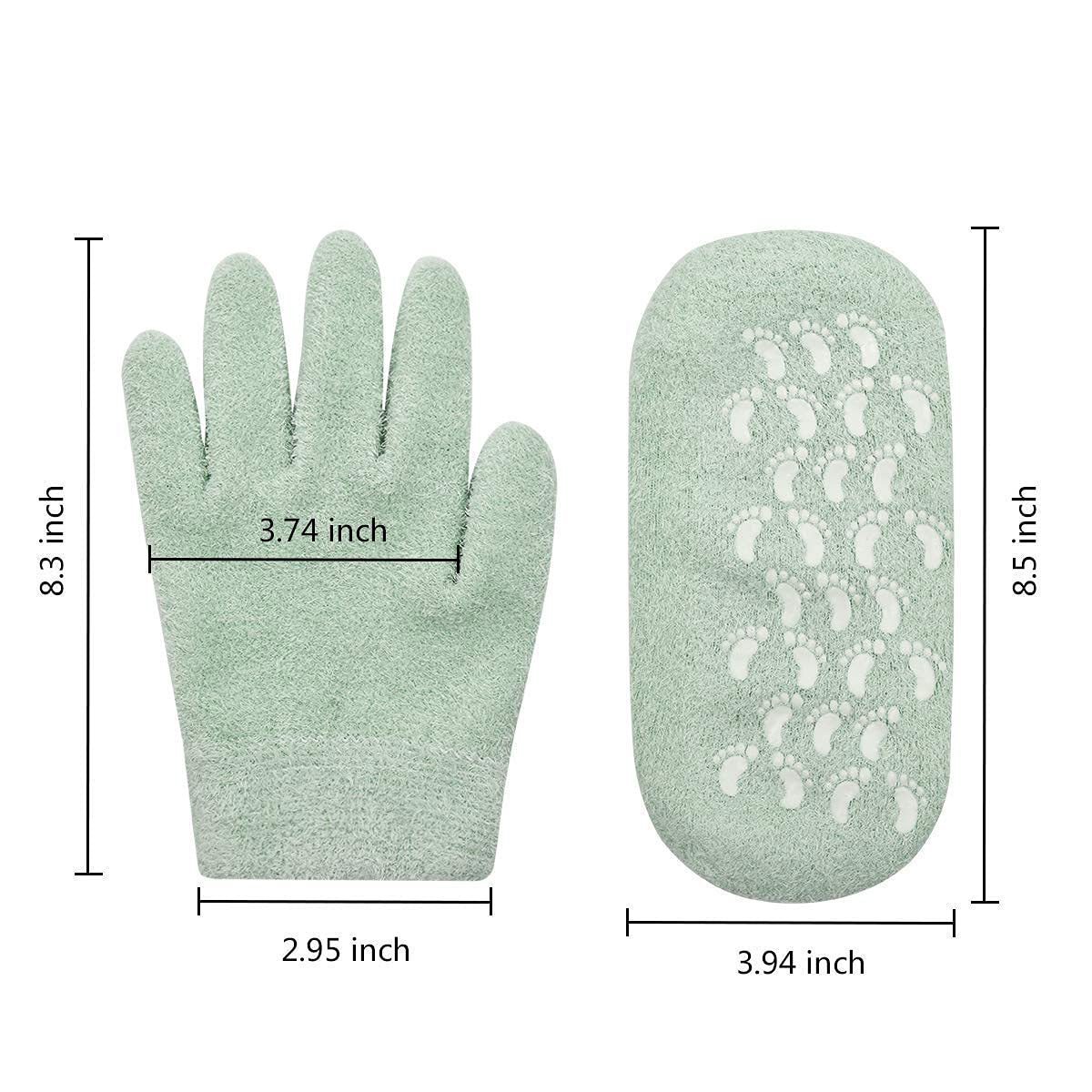 Oem Moisturizing Heel Silicone Socks Spa Gel Socks Silicone Cooling Gel Feet Care Socks with Gloves