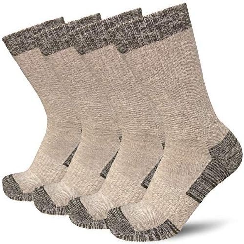 Men's Moisture Control Cushioned Crew Work Boot Socks Cotton Moisture Crew Boot Labor Protection Safety Work Socks