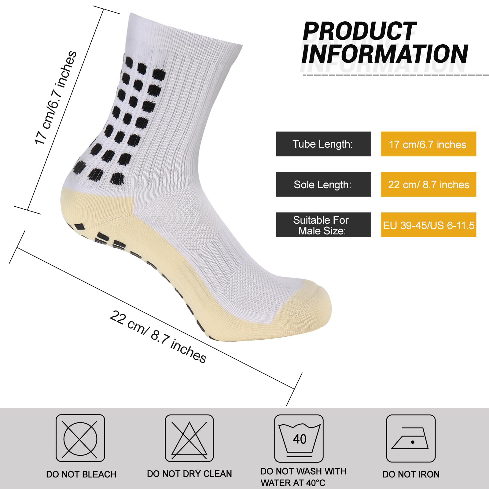 Wholesale Custom Performance Sports Non-Slip Athletic Soccer Grip Socks Anti Slip Football Socks