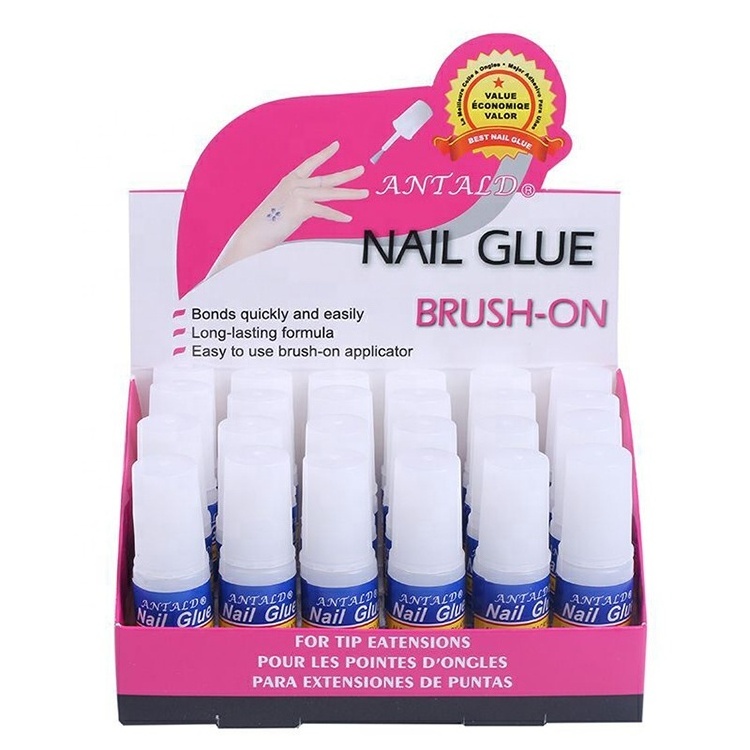 Mini Professional High Quality Artificial Nails With Glue False Tips Dedicated OEM Acrylic Art Nail Tip Glue Nail Foil Glue