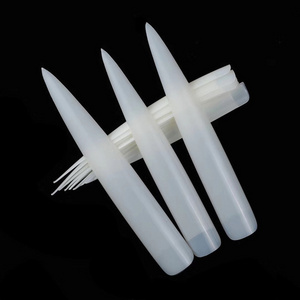 HOT Sale 12PCS High Quality Nails Tips in Box Plastic Full Cover Extra Long Stiletto Nail Tips Sharp Salon False Nail Tips