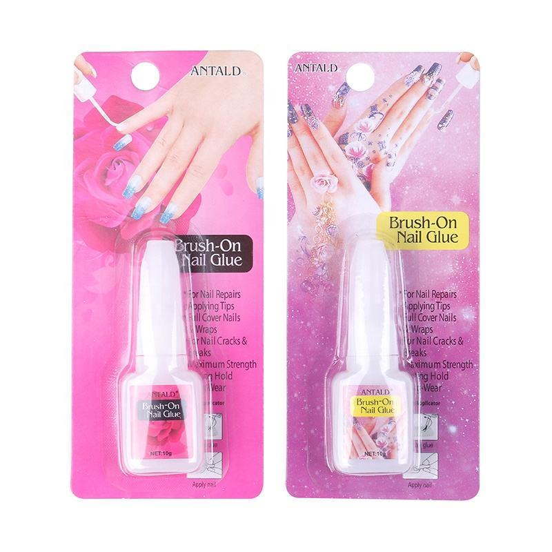 Brush on art decoration acrylic non-toxic bond nail glue hot selling transparent super sticky fast dry nail glue gel