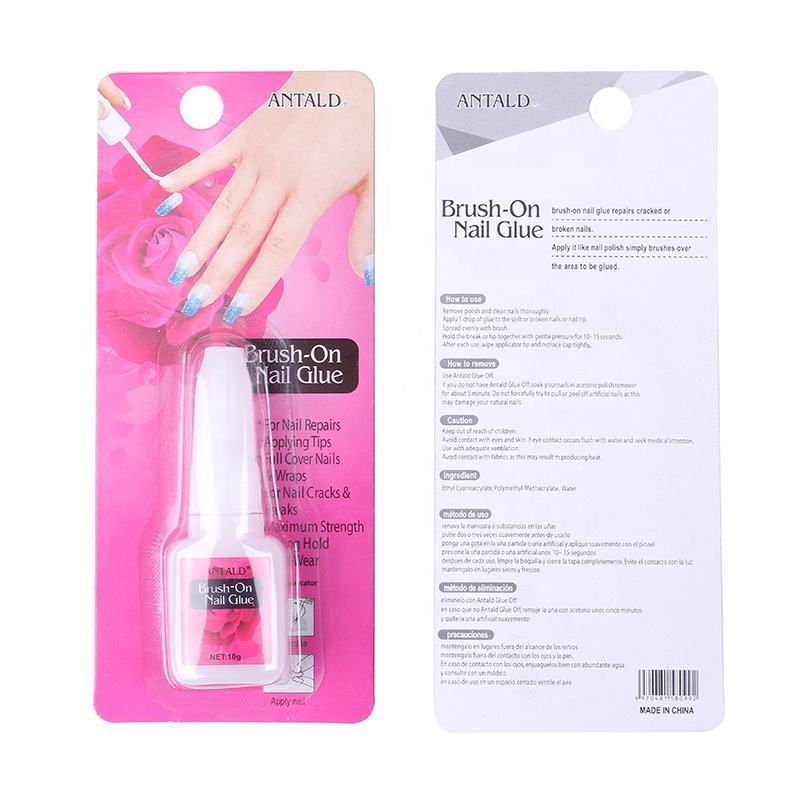 Brush on art decoration acrylic non-toxic bond nail glue hot selling transparent super sticky fast dry nail glue gel