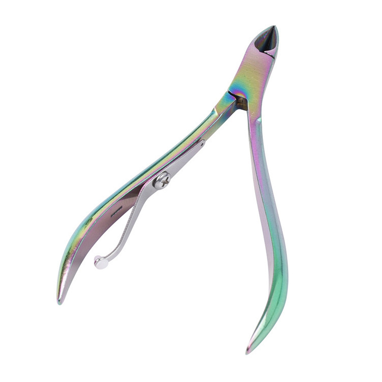 High Quality Manicure Tool Nail Cuticle Nipper Professional Stainless Steel Sharpening Nail Nipper Colorful Nail Cuticle Nippers