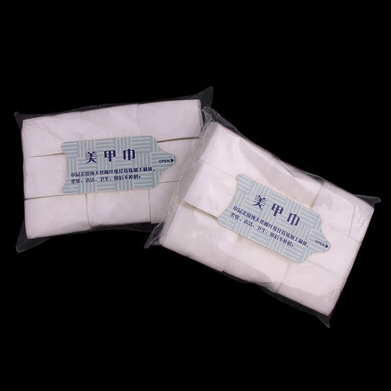 100% Pure Cotton Nail Beauty Wipes UV Gel Nail Polish Remover Wipes For Nail Art