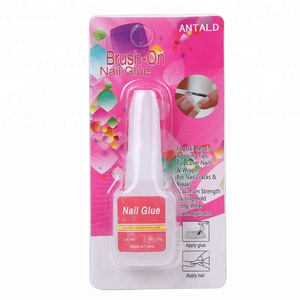 10G Best Selling Organic Nail Art Glue for Fake Nails Non-toxic Brush On Bond Nail Glue For Free Samples