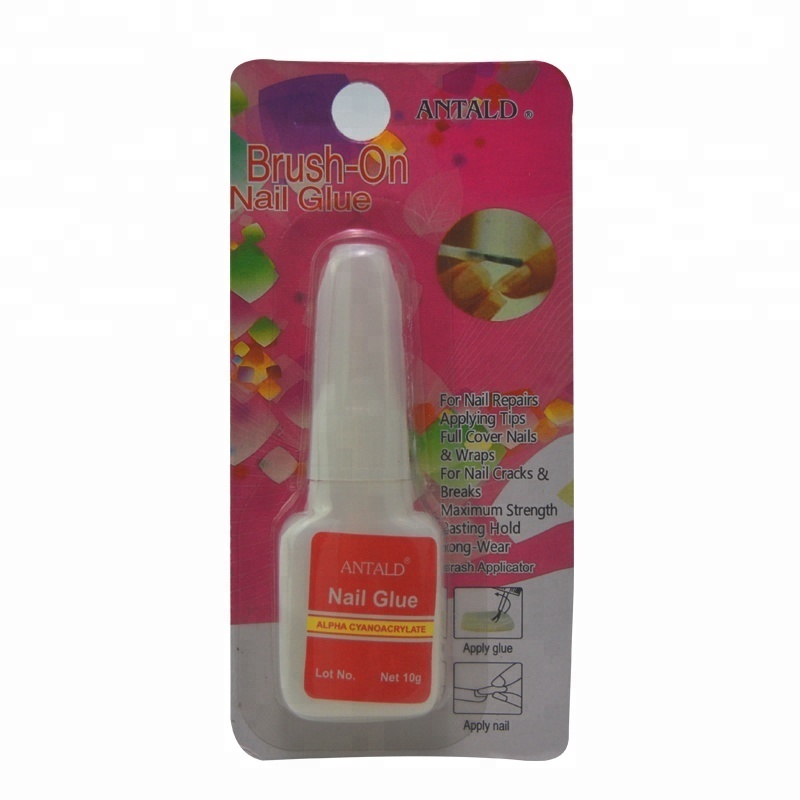 10G Best Selling Organic Nail Art Glue for Fake Nails Non-toxic Brush On Bond Nail Glue For Free Samples