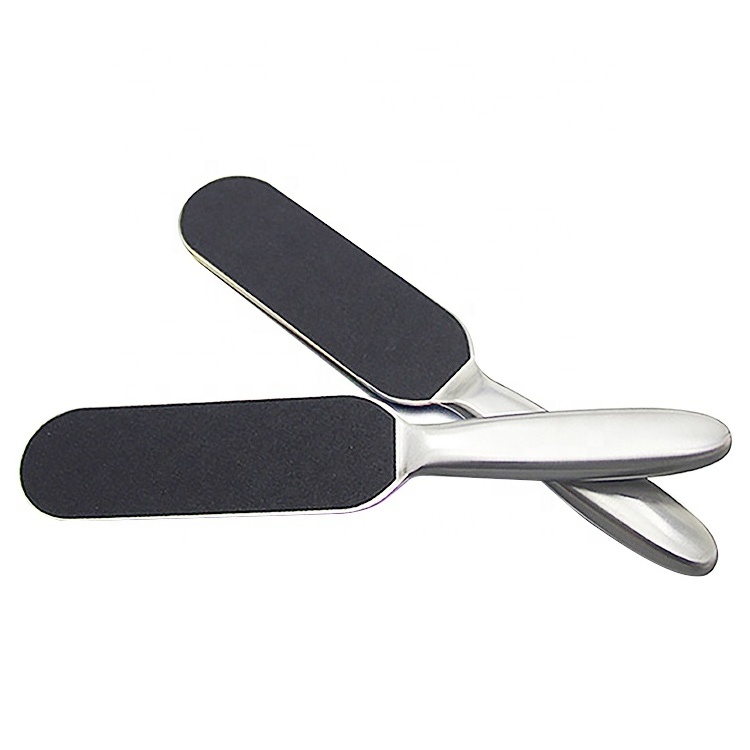 High Quality Callus Remover Foot File Stainless Steel  Metal Handle Replaceable Sandpaper Pedicure Foot File