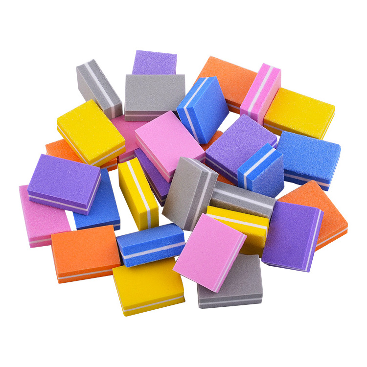 Supplies Disposable Nail Buffers Mini Nail Buffer Block Square Double Sided Sponge Nail Buffer