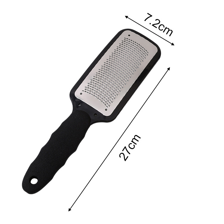 Foot File Plastic Handle Stainless Steel Callus Remover Dead Skin Rasp Removal Vacuum Feet Files Pedicure Foot Care Tools