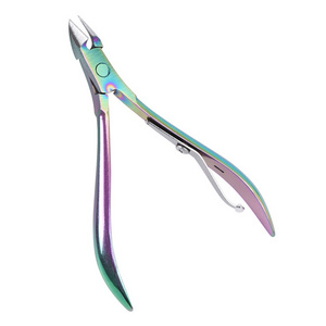 High Quality Manicure Tool Nail Cuticle Nipper Professional Stainless Steel Sharpening Nail Nipper Colorful Nail Cuticle Nippers