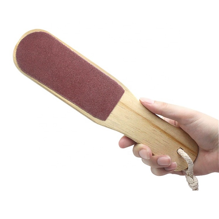 Wooden Handle Double-Sided Pedicure Foot File/Callus Remover Foot Rasp Wood Foot File